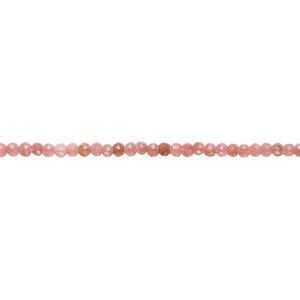 Rhodochrosite 1pkg1, faceted round bead natural 15.5 inch 1.9-2.2mm