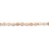 Red Italian "onyx" 1pkg1, matte puffed oval bead natural, 15 inch 17x13mm-18x14mm image number 1