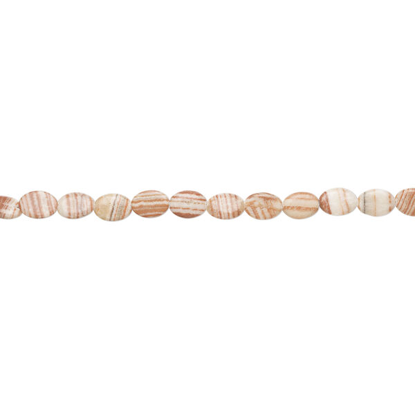 Red Italian "onyx" 1pkg1, matte puffed oval bead natural, 15 inch 17x13mm-18x14mm image number 1