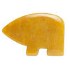 Golden "jade" 1pkg1, top-drilled and half-drilled Zuni-style bear focal natural, 39x26mm-43x32mm medium-dark image number 0