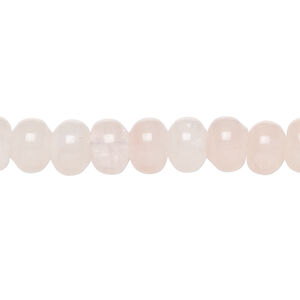 Rose quartz 1pkg1, rondelle bead natural, 15 inch 8x5mm-8x6mm pale
