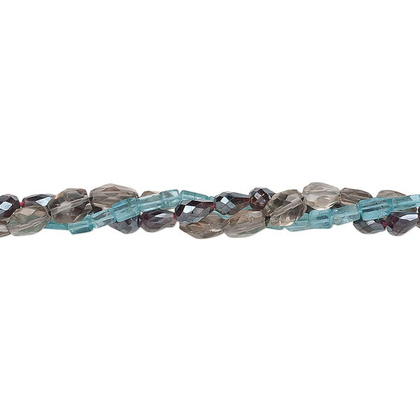 Bead mix, multi-gemstone (natural / heated / coated / irradiated / dyed), mixed colors, 3x1mm-22x17mm hand-cut mixed shape, C- grade. Sold per pkg of (3) 14-inch strands. image number 0