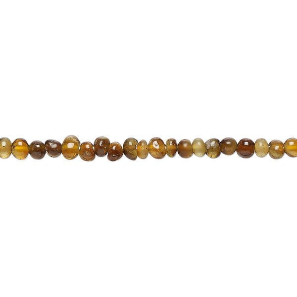 Bead, brown tourmaline (natural), 3x2mm-4x3mm hand-cut rondelle, C grade, Mohs hardness 7 to 7-1/2. Sold per 14-inch strand, approximately 140 beads. image number 0
