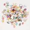 Mother-of-pearl shell 1pkg4oz, flat oval bead mix mixed colors 8x6mm-18x13mm image number 1
