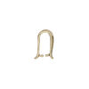 Bail, ice-pick, antiqued brass, 14.5x7.5mm triangle, 10mm grip length. Sold individually. image number 1