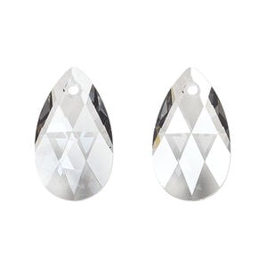 Drop 1pkg96 crystal urban grey, Swarovski&reg;, 22x13mm pendant pear 6106