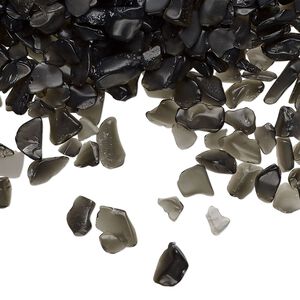 Black obsidian 1pkg1, undrilled inlay chip natural 2 oz mini