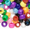 Pony bead mix, plastic, opaque multicolored, 9x6mm. Sold per pkg of 900. image number 0