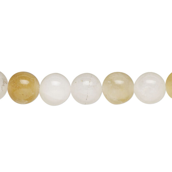 Quartz 1pkg1, round bead C grade, 15 inch 7-9mm image number 0