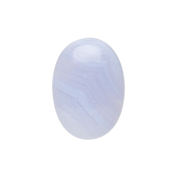 Blue lace agate 1pkg1, calibrated oval cab natural B grade, 25x18mm image number 0