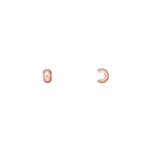Crimp cover, copper-plated copper, 3mm. Sold per pkg of 500.