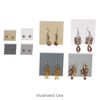 Earring card mix, acrylic and laminated paper, mixed colors, 1x1-inch and 2x2-inch square. Sold per pkg of 50. image number 2
