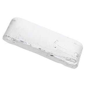 Polishing Compound Block, clay, white, ultra-fine grit, 2-1/2x1/2 inches for Jooltool™. Sold per 1-ounce block.