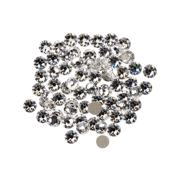 Flat back 1440pk crystal clear foil back, Swarovski® 3-3.2mm rose round SS12 2088 image number 0