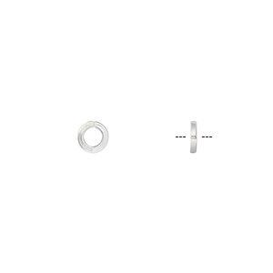 Jump ring, sterling silver, 5mm round square wire, 3mm inside diameter, 18 gauge. Sold per pkg of 50.