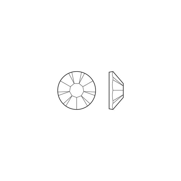 Flat back 1pkg144 vivid Siam foil back, Preciosa MAXIMA Czech crystal rhinestone, 4.6-4.8mm chaton rose round SS20 image number 1