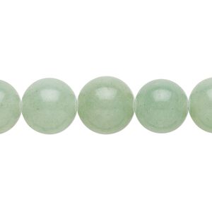 Green aventurine 1pkg1, round bead natural 15.5-16 inch 12mm