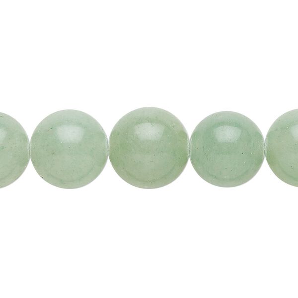 Green aventurine 1pkg1, round bead natural 15.5-16 inch 12mm image number 0
