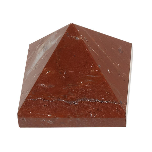Gift, red jasper (natural), 25-31mm hand-cut pyramid, C grade, Mohs hardness 6-1/2 to 7. Sold individually. image number 0