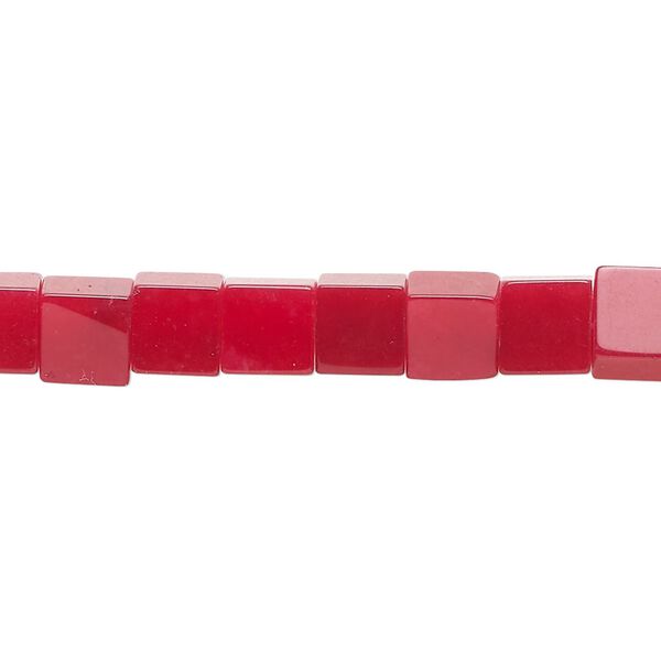 Quartz 1pkg1, cube bead 15 inch 6mm image number 0