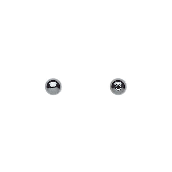 Hemalyke&trade; 1pkg4, half-drilled round bead 4mm image number 0