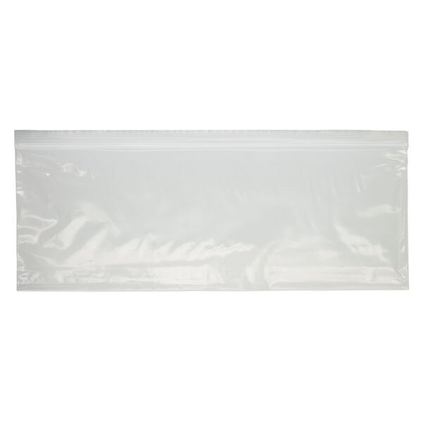 Bag, Tite-Lip™, plastic, clear, 14x5-inch side zip. Sold per pkg of 100. image number 1