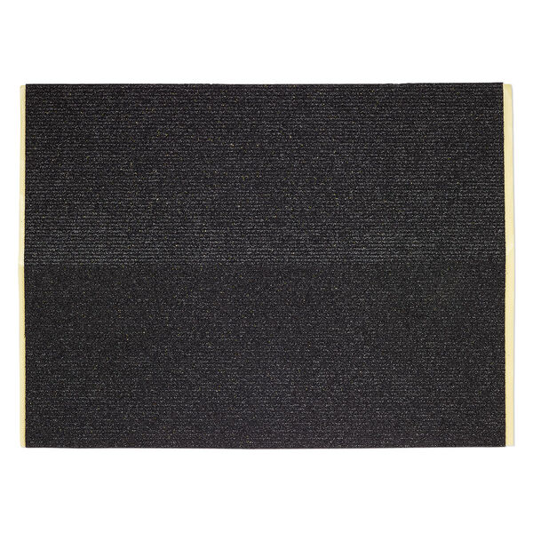 Adhesive strip, Art Edge™, EVA foam, black glitter, 2mm. Sold per 10-inch sheet. image number 1