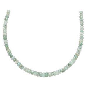 Emerald 1pkg1, hand-cut rondelle bead 8 inch graduated 4x2.5mm-6x3.5mm