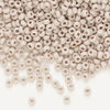 Seed bead, Preciosa Ornela Czech glass, 1pkg500g, 2.8-3.2mm rocaille, opaque matte terra dyed taupe rose chalkwhite (06473) image number 0