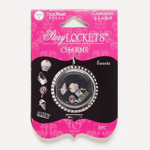 Charm mix, glass rhinestone / enamel / antique silver--finished "pewter" (zinc-based alloy), multicolored, 8x5mm-10x3mm assorted undrilled shapes. Sold per pkg of 5.