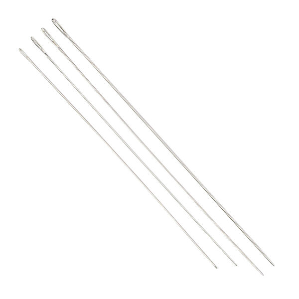 Needle, John James, steel, 2-inch and 2-1/8 inch size #10 / #11 / #12 / #13. Sold per pkg of 4. image number 0