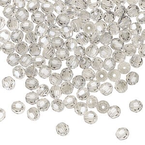 Bead 1pkg720 crystal urban grey, Swarovski&reg;, 4mm round 5000