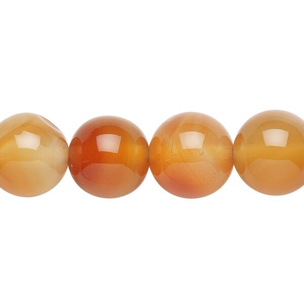 Red agate 1pkg1, round bead 15.5-16 inch 12mm image number 0