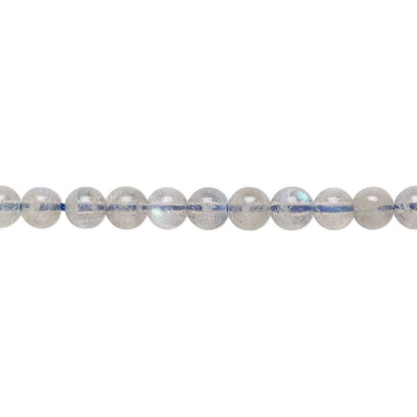 Bead, labradorite (natural), 3.5-4.5mm semi-round, A- grade, Mohs hardness 6 to 6-1/2. Sold per 7-inch strand, approximately 40 beads. image number 0