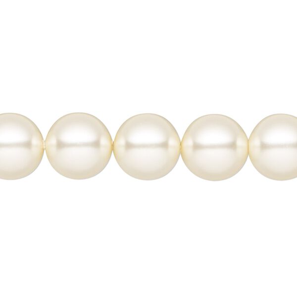 Pearl 10pk light creamrose, Preciosa Czech crystal 10mm round image number 0