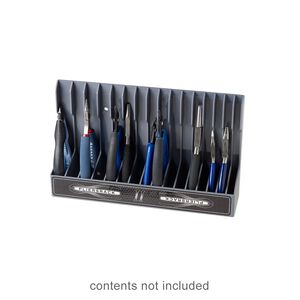 Plier rack, Plyworx PliersRack II, plastic, 12 x 7 x 2-3/4 inches with 16 slots. Sold individually.