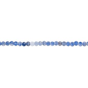 Sodalite 1pkg1, hand-cut faceted rondelle bead natural 13 inch 2mm