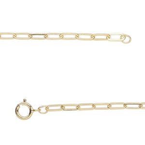 Chain 1pkg1 14Kt gold-filled cable, 2.6mm long / springring clasp, 18 inch