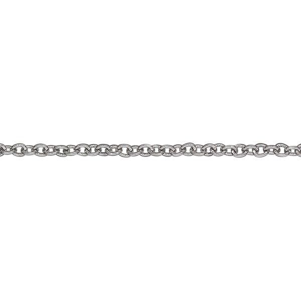 Chain, imitation rhodium-finished steel, 1.8mm cable. Sold per pkg of 1 meter. image number 0