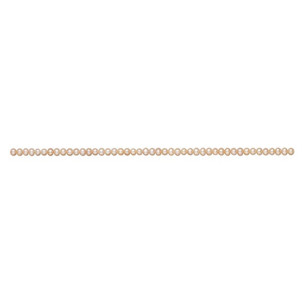 Freshwater pearl 1pkg1, semi-round natural, 15.5-16 inch peach 6-7mm cultured image number 1