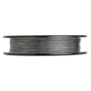 Beading wire, Tigertail™, nylon-coated stainless steel, clear, 3 strand, 0.015-inch diameter. Sold per 100-foot spool.