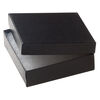 Paper / "cotton" (polyester) 1pkg6, square box / swirl design black 3.5x3.5x1 inch image number 0