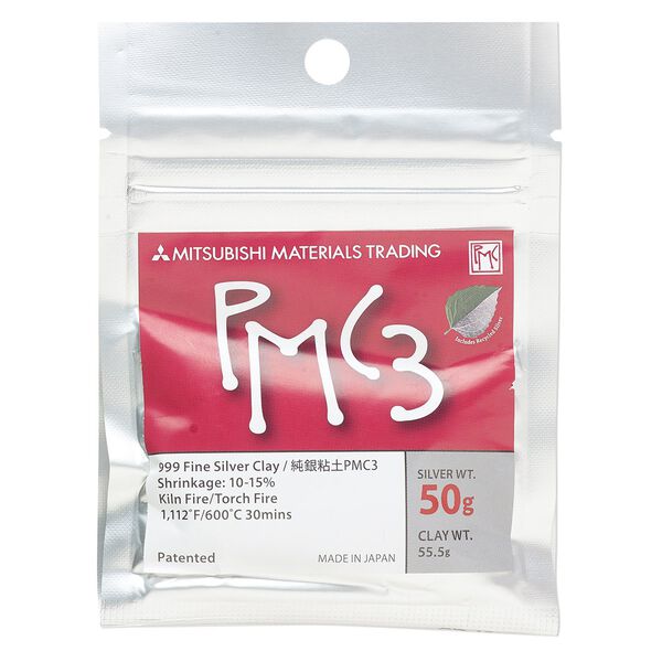 PMC3™ Precious Metal Clay, fine silver. Sold per 50-gram pkg. image number 0