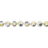 Bead, glass 1pkg8, multicolored, 14mm round with hand-painted flower. image number 1