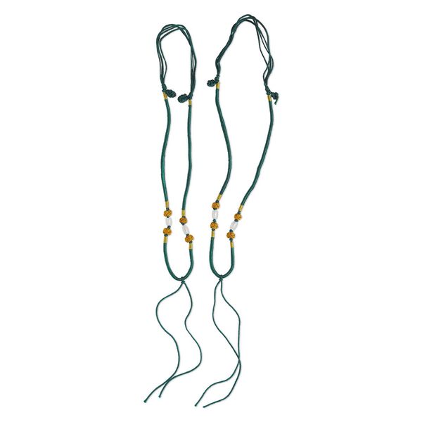Imitation silk / jadeite 1pkg2, macramé necklace cord adjustable 20 inch / 5.5 inch dangle 2-3.5mm image number 0