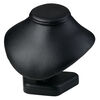 Display, necklace, leatherette, black, 5 x 5-1/2 x 5-inch pedestal. Sold individually. image number 0