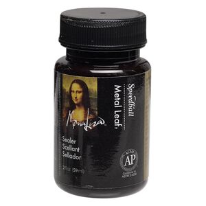 Top coat sealant, Mona Lisa™ Metal Leaf™, pkg/2-fluid-ounce bottle, clear (0010218).
