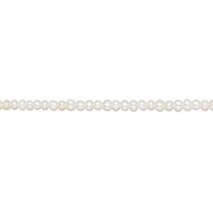 Pearl, cultured saltwater (bleached), white, 2-2.5mm seed, A- grade, Mohs hardness 2-1/2 to 4. Sold per 10-inch strand, approximately 140 beads.