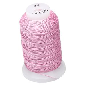 Thread, Purely Silk™, strawberry pink, size FF. Sold per 115-yard spool.