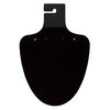 Necklace / earring card, flocked plastic, black, 9-1/2 x 6-1/2 inches. Sold per pkg of 10. image number 0
